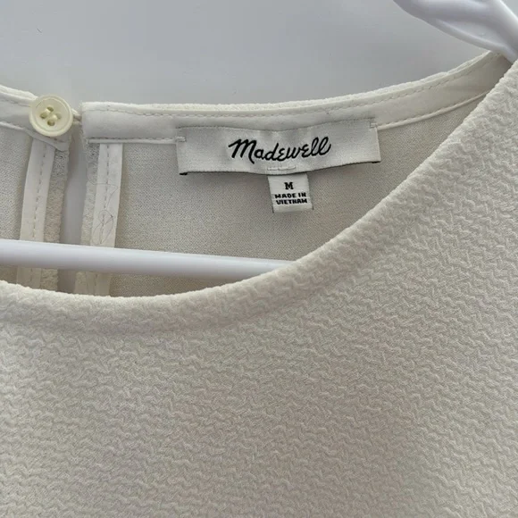 Madewell | cute cream open back blouse - Picture 2 of 3